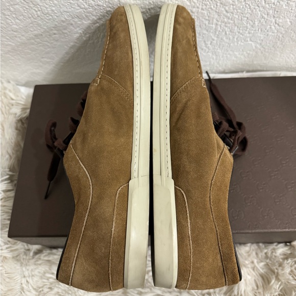 GUCCI Brown Suede Mens Loafers Size 10 - Picture 11 of 15